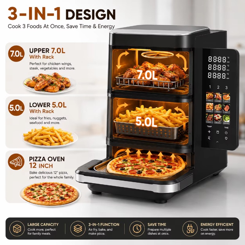 Электрическая аэрофритюрница с – обзор и цена Air Fryer