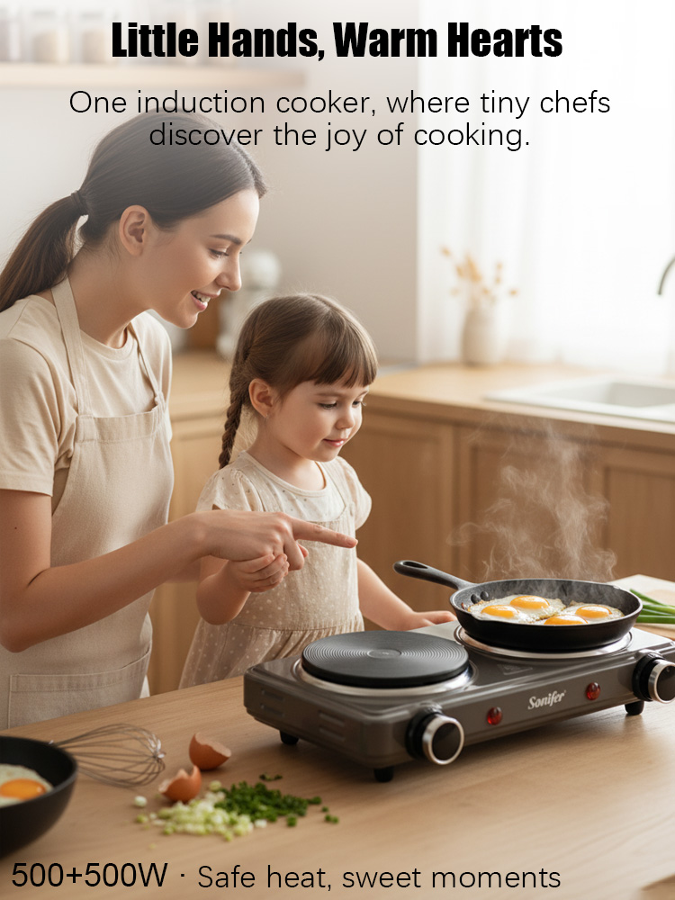 Двухконфорочная электрическая  – обзор и цена Induction Cooktop Portable